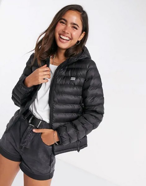 Черный складываемый пуховик Levi's