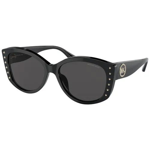 Солнцезащитные очки MICHAEL KORS, овальные, для женщин, черный