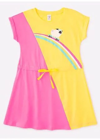 Платье Crockid К 5686/розовый,сочный лимон к1258 платье для дев р 56/98
