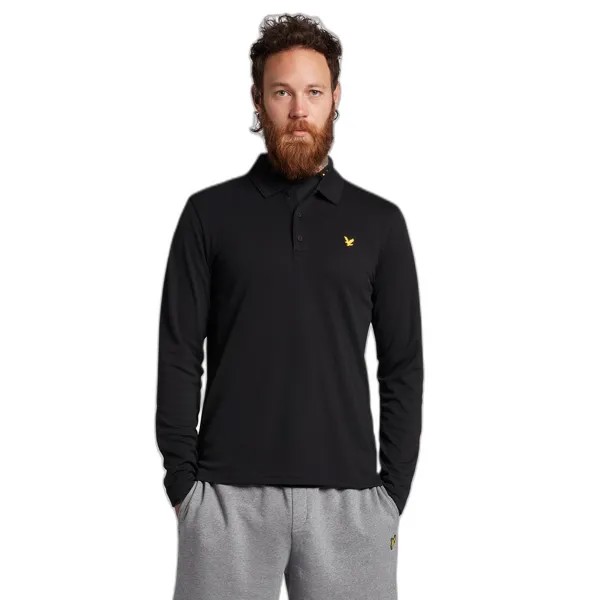 Поло Lyle & Scott Tech Long, черный