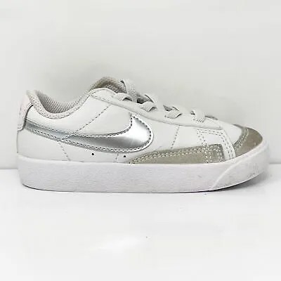 Nike Boys Blazer Low 77 DA4076-003 Белая повседневная обувь Кроссовки, размер 8C