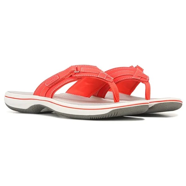 Женские шлепанцы Breeze Sea Cloudsteppers Clarks, цвет bright coral