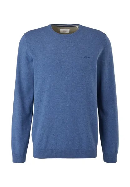 Вязаный свитер s.Oliver, цвет dark blue melange