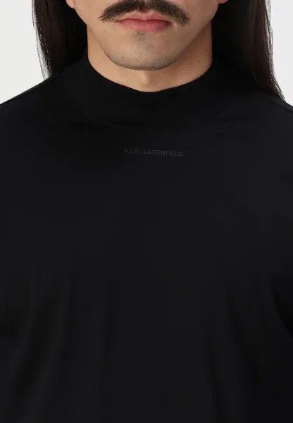 Топ с длинными рукавами TURTLENECK KARL LAGERFELD, черный