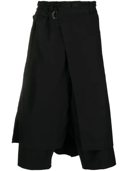 Yohji Yamamoto укороченные брюки с завышенной талией