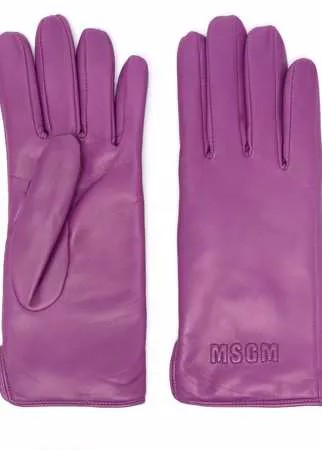MSGM перчатки с вышивкой