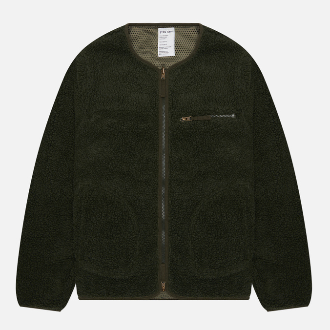 Мужская толстовка Stan Ray Fleece Layer Cardigan оливковый, Размер XXL