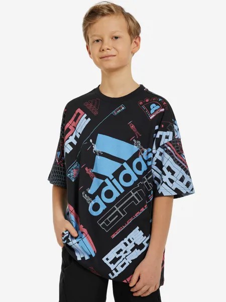 Футболка для мальчиков adidas ARKD3 Allover Print, Черный
