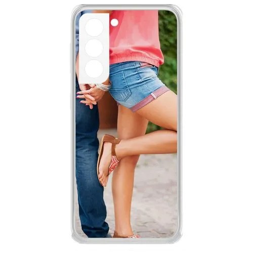 Чехол-накладка Krutoff Clear Case Босоножки женские для Samsung Galaxy S21+ (G996)