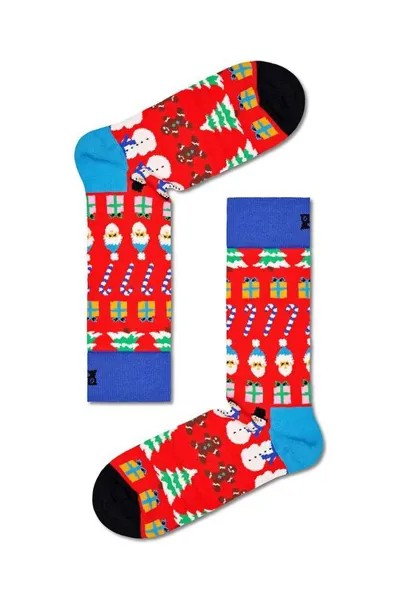 Все, что я хочу на Рождество Носки Happy Socks, красный