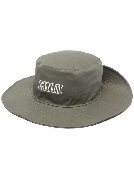 GANNI шляпа с логотипом