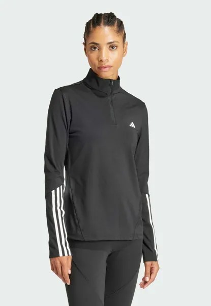 Топ с длинными рукавами HYPERGLAM QUARTER ZIP adidas Performance, цвет black/white