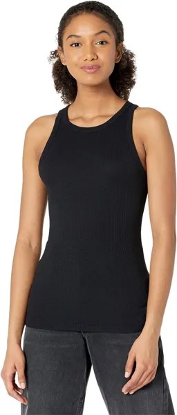 Топ SUNDRY Cotton Modal High Neck Tank, черный
