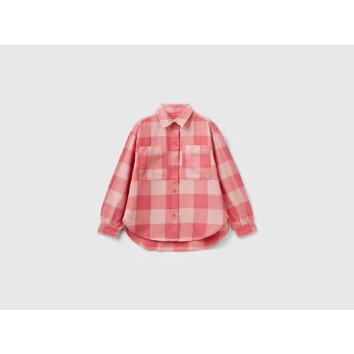 Рубашка UNITED COLORS OF BENETTON, размер XXL, розовый
