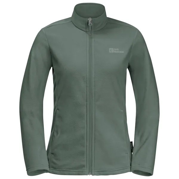 Флисовый свитер Jack Wolfskin Women's Taunus Full Zip, цвет Hedge Green