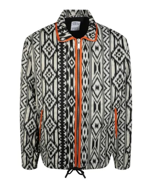 Жаккардовая куртка в стиле фолк Marcelo Burlon, мультиколор