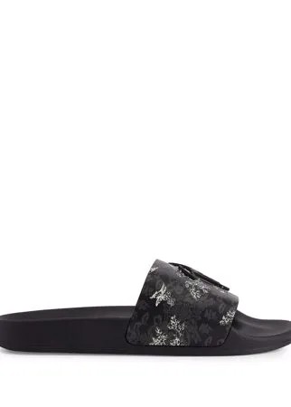 Giuseppe Zanotti шлепанцы Brett с открытым носком