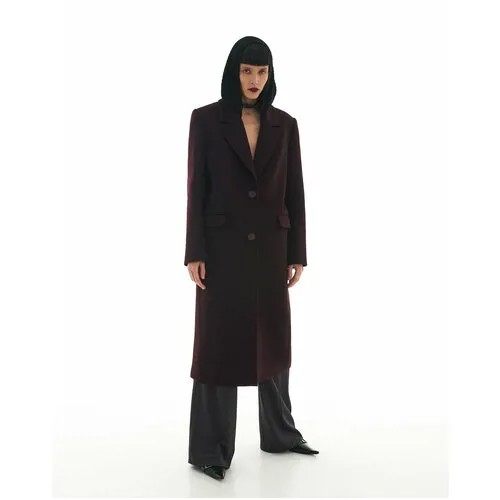 Пальто  Sorelle демисезонное, силуэт прямой, средней длины, размер M, мультиколор