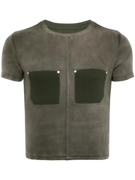 Футболка в рубчик Dion Lee, зеленый