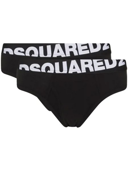 Dsquared2 D2 NOS TWIN PACK BRIEF UNDERWEAR BLK