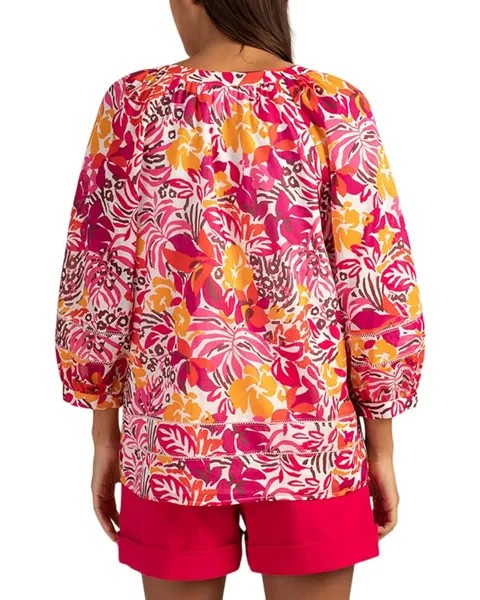 Топ Trina Turk Light Hearted Top, цвет Rockrose Multi