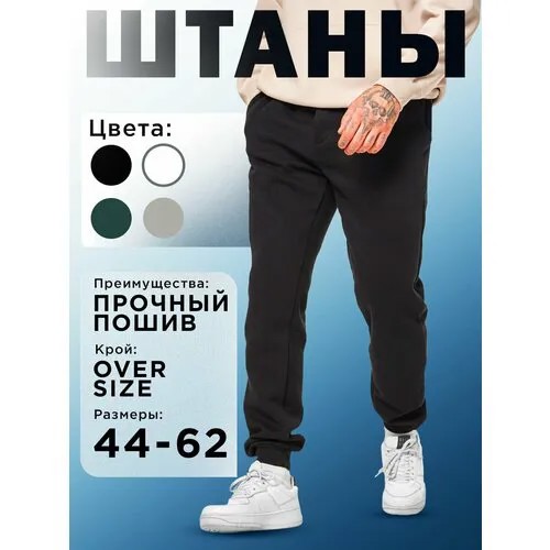 Брюки спортивные  Премиум, размер M/170, черный
