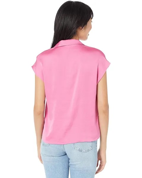 Рубашка MANGO Sassa Shirt, цвет Bright Pink