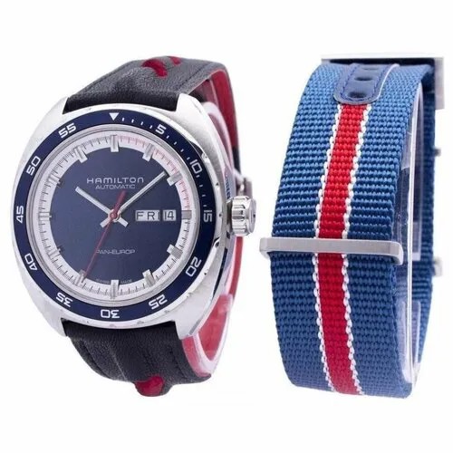 Наручные часы Hamilton American Classic, синий, серебряный