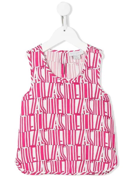 Stella McCartney Kids топ с принтом Stella Type