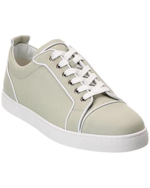 Christian Louboutin Varsijunior Кроссовки из габардина и кожи, серый