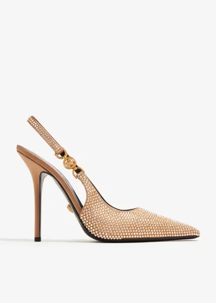 Туфли Versace Medusa '95 Slingback, бежевый