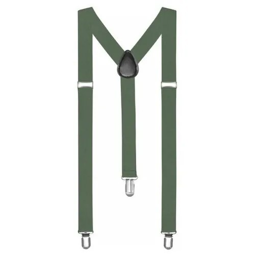 Подтяжки 2beMan, текстиль, металл, для мужчин, длина 100 см., зеленый