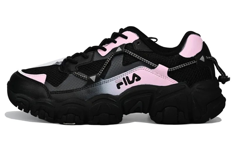 Кроссовки FILA Cat Claw Lifestyle Shoes Unisex Low-top Black/Pink, черный/розовый