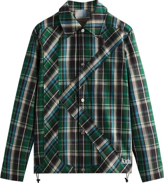 Куртка Kith Plaid Initial K Jacket 'Conifer', разноцветный