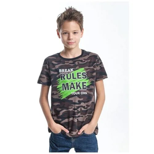Футболка Mini Maxi, размер 134, хаки