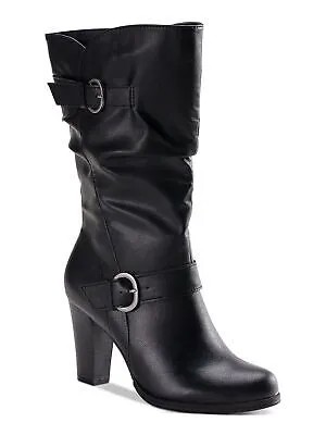 STYLE - COMPANY Женские черные классические ботинки на блочном каблуке и молнии с пряжкой 11