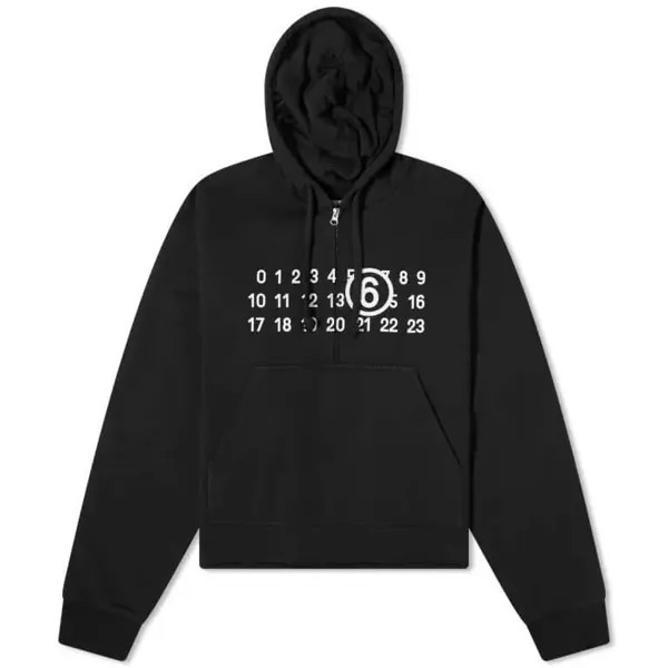 MM6 Maison Margiela Logo Hoodie, black