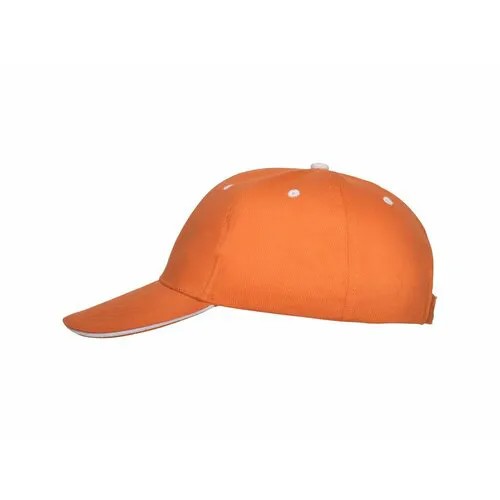 Бейсболка ROLY, размер 59, белый, оранжевый