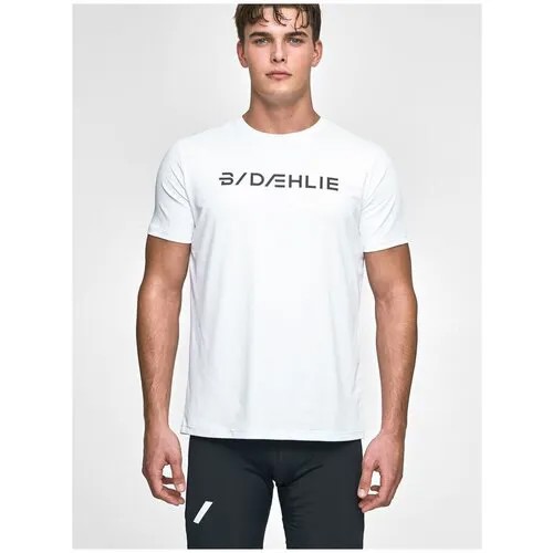 Беговая футболка Bjorn Daehlie Focus, силуэт прямой, влагоотводящий материал, размер L, белый