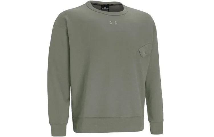 Свитшот Elevated для мужчин, цвет зеленый лес Under Armour, зеленый
