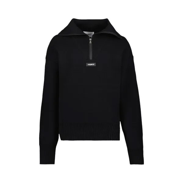Свитер Coperni Half Zip Boxy Sweater, черный