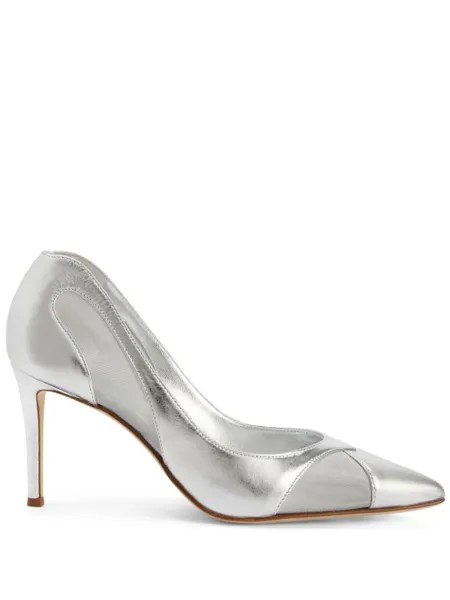 Giuseppe Zanotti туфли-лодочки Anna с заостренным носком, серебристый