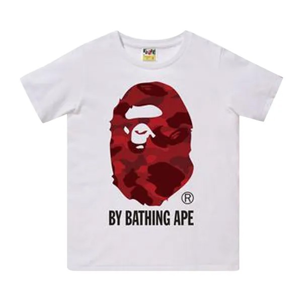 Футболка BAPE Color Camo By Bathing Ape, цвет Белый/Красный