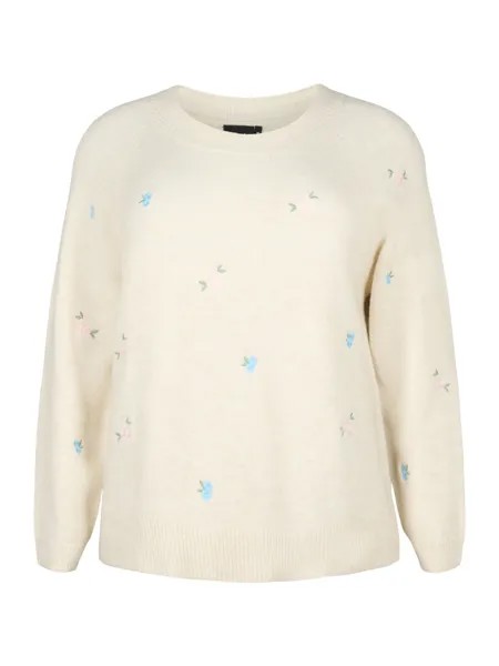 Свитер Zizzi DAISY, кремовый