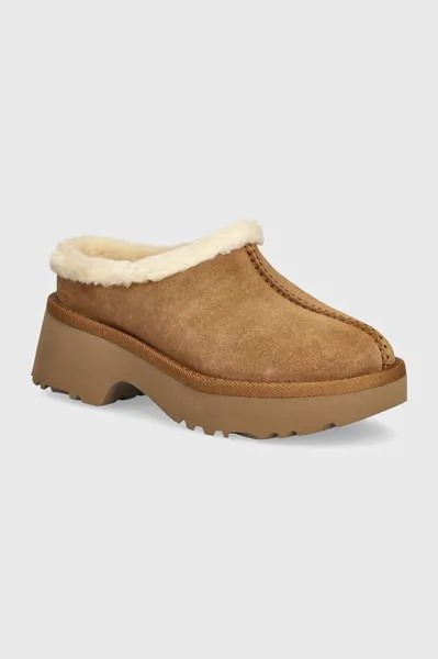 Замшевые тапочки New Heights Cosy Clog Ugg, коричневый