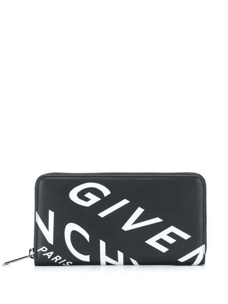 Givenchy кошелек с круговой молнией и логотипом