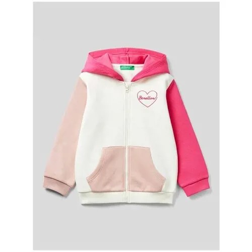 Худи на молнии United Colors of Benetton для девочек 22A_35TMG501H_901_XS