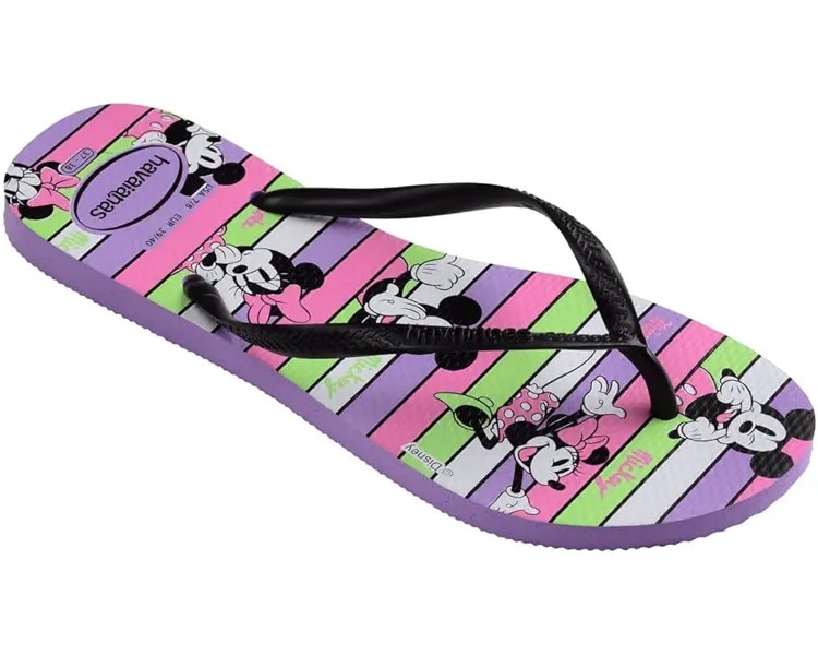 Сандалии Havaianas Slim Disney Flip Flop Sandal, цвет Purple Prism