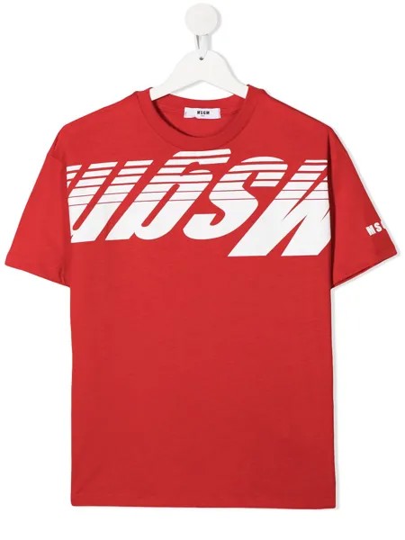 MSGM Kids футболка с логотипом