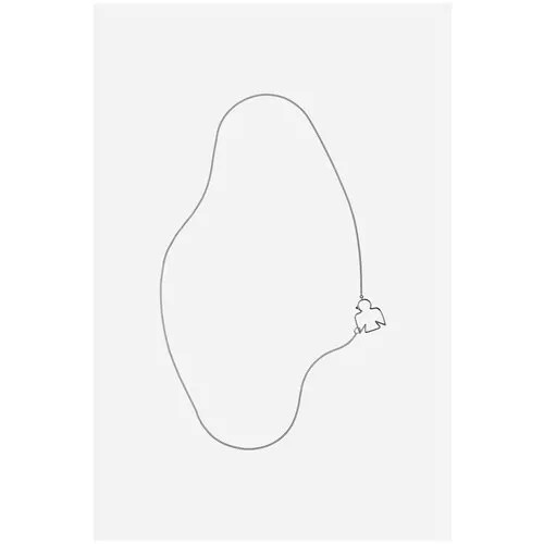 Колье Nana, серебро, 925 проба, длина 60 см.